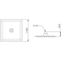 Верхний душ Remer 357UFS20X Хром — фото 2, Верхние души