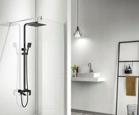 Душевая система ALMAes ECO GK-0315 Черная матовая — фото 6, Душевые стойки