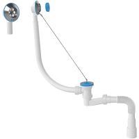 Слив-перелив Nova 1524 с пробкой на цепочке Хром — фото 1, Сливы-переливы