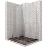 Душевой уголок Ambassador Diamond 120х80 12011107L профиль Хром стекло прозрачное — фото 1, Душевые уголки