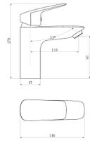 Смеситель "Kaliningrad" д/рак, арт. KG26 — фото 2, Для душа и ванны