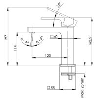 Смеситель для раковины Remer Absolute Никель брашированный арт-AU12NP — фото 2, Смесители для раковины