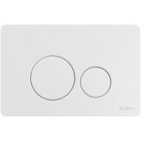 Клавиша смыва Iberica Blanca Inox-O IB.B081.001.000 Белая матовая — фото 1, Кнопки смыва