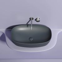 Раковина-чаша Ceramicanova Element 60 CN6049MDH Темный антрацит матовый — фото 12, Раковины накладные