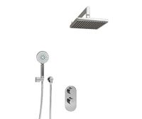 A16028 Thermo Встраиваемый комплект для душа с верхней душевой насадкой и лейкой — фото 1, Встраиваемые душевые комплекты