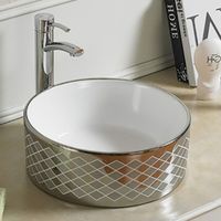 Раковина-чаша CeramaLux 41 7078ASP Серебро — фото 2, Раковины