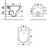 Товар: Унитаз AQUAme AQM2002PRO подвесной Белый глянец с сиденьем Микролифт - фото 8 Унитаз AQUAme AQM2002PRO подвесной Белый глянец с сиденьем Микролифт — фото 8, Унитазы