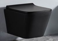 Товар: Унитаз CeramaLux 5171MB подвесной Черный матовый с сиденьем Микролифт - фото 2 Унитаз CeramaLux 5171MB подвесной Черный матовый с сиденьем Микролифт — фото 2, Унитазы