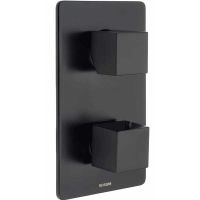 Смеситель для душа Bossini Cube Z00061.073 с термостатом Черный матовый — фото 1, Смеситель для душа