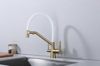 Смеситель для кухни Raglo R80.62.03 Золото матовое Белый — фото 28, Смесители для кухни