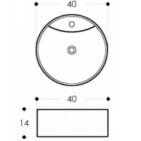 Раковина Maretti Elena 40 EA13NS67-844 Белая — фото 5, Раковины накладные