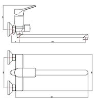 Товар: Смеситель для ванны ESKO Eiger EG 31 универсальный Хром - фото 3 Смеситель для ванны ESKO Eiger EG 31 универсальный Хром — фото 3, Смеситель для ванны