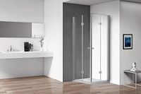 Душевой уголок CEZARES ECO-O-ASH-2-80/90-C-Cr — фото 1, Прямоугольные душевые уголки