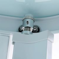 Душевая кабина Orans 130x90 L 86155al с гидромассажем профиль Белый задние стенки Белые — фото 2, Душевые кабины