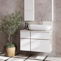 Раковина-чаша Aquaton Лола 60 1A73313KLK010 Белая — фото 5, Раковины накладные