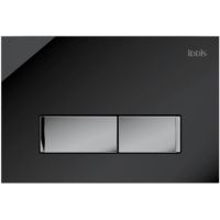 Клавиша смыва Iddis Uniglass UNG10GBi77 Черная — фото 1, Кнопки смыва