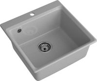 GRANFEST Мойка LEVEL 510 1-чаша 510*500мм серый арт.GF- — фото 1, Кухонные мойки