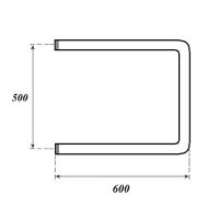 Товар: Водяной полотенцесушитель Point П-образный PN35556 500x600 Хром - фото 5 Водяной полотенцесушитель Point П-образный PN35556 500x600 Хром — фото 5, Водяные полотенцесушители