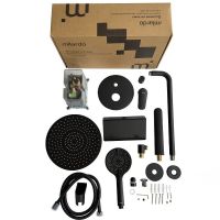 Душевая система Milardo Rora Черная матовая арт-RORBL03M68 — фото 4, Встраиваемые душевые комплекты