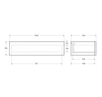 Товар: База с одним ящиком CEZARES CADRO-100-1C-SO-NR-BLUM - фото 2 База с одним ящиком CEZARES CADRO-100-1C-SO-NR-BLUM — фото 2, Комплектующие для туалета