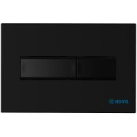 Клавиша смыва Nova NV7323 Черная матовая — фото 1, Кнопки смыва