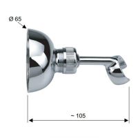 Товар: Держатель ручного душа Remer 338 Хром - фото 2 Держатель ручного душа Remer 338 Хром — фото 2, Держатели для душа