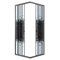 Товар: Душевое ограждение Niagara Eco NG-1009-14QBLACK (90х90х190) квадрат,раздвижное,черный,стекло мозаика - фото 2 Душевое ограждение Niagara Eco NG-1009-14QBLACK (90х90х190) квадрат,раздвижное,черный,стекло мозаика — фото 2, Душевые уголки