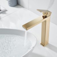 Смеситель для раковины Rose R18G R1811G-1 Золото матовое — фото 3, Смесители для раковины