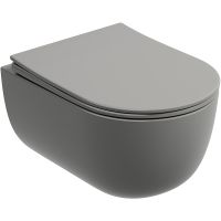Унитаз Ceramicanova Modena Rimless CN6063MH подвесной Антрацит матовый с сиденьем Микролифт — фото 1, Подвесные унитазы