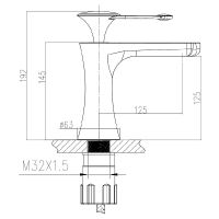Смеситель для раковины Bronze de Luxe Yasmina Хром арт-800/B03 — фото 4, Смесители для раковины