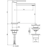 Смеситель для раковины Gattoni Color 8044/80C0 Хром — фото 2, Смесители для раковины