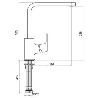 Товар: Смеситель для кухни E.C.A. Tiera 103318123EX Красный Хром - фото 2 Смеситель для кухни E.C.A. Tiera 103318123EX Красный Хром — фото 2, Смесители для кухни