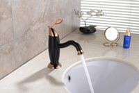 Смеситель для раковины Lemark Prime LM6106BRG Черный матовый Розовое золото — фото 5, Смесители для раковины