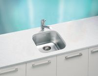 Мойка для кухни VARIANT 40 SAT-90 340X400X185 слив вдоль короткой стороны в комп. с сифоном 1130550, — фото 2, Кухонные мойки