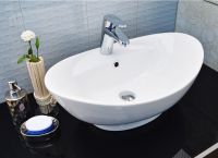 Раковина-чаша CeramaLux 59 Белая арт-9018 — фото 2, Раковины накладные