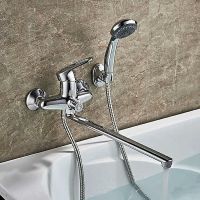 Смеситель для ванны Ledeme H04 2204L универсальный Хром — фото 3, Смеситель для ванны