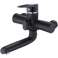 Смеситель для ванны G-Lauf NUD3-A045YB Черный матовый — фото 1, Смеситель для ванны