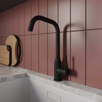 Смеситель для кухни Milardo Meal M01BLL0M05 Черный матовый — фото 8, Смесители для кухни