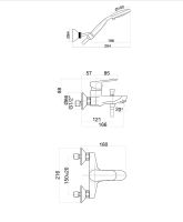 Товар: Смеситель для ванны Fiore Kevon 81NN8150 Черный - фото 2 Смеситель для ванны Fiore Kevon 81NN8150 Черный — фото 2, Для душа и ванны