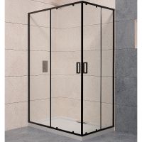 Душевой уголок RGW Passage PA-040B 100x90 350804090-14 профиль Черный стекло прозрачное — фото 1, Прямоугольные душевые уголки