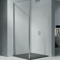 Душевая стенка Good Door Cofe SP-70-C-CH 70 КФ00035 профиль Хром стекло прозрачное — фото 1, Боковые стенки