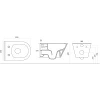 Унитаз Creto Logan L3 1003-002-L3BlMat подвесной Черный матовый без сиденья — фото 7, Подвесные унитазы