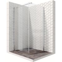 Душевой уголок Ambassador Nord 100х100 13011104 профиль Хром стекло прозрачное — фото 1, Душевые уголки