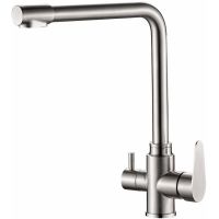 Смеситель для кухни Haiba HB76802 Нержавеющая сталь — фото 1, Смесители для кухни