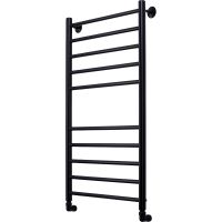 Водяной полотенцесушитель Comfysan Luce W-10 100x50 013561 Черный матовый — фото 1, Водяные полотенцесушители