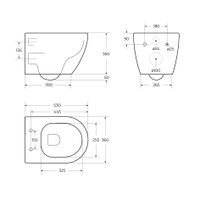 Товар: Унитаз подвесной безободковый с сиденьем CEZARES STREAM CZR-2426-TH-TOR/SC - фото 17 Унитаз подвесной безободковый с сиденьем CEZARES STREAM CZR-2426-TH-TOR/SC — фото 17, Подвесные унитазы