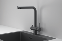 Granula-7011, ГРАФИТ МАТОВЫЙ, СМЕСИТЕЛЬ КУХОННЫЙ — фото 1, Смесители для кухни