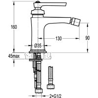 Товар: Смеситель для биде Swedbe Terracotta Art 2505 Терракота - фото 2 Смеситель для биде Swedbe Terracotta Art 2505 Терракота — фото 2, Смесители для биде