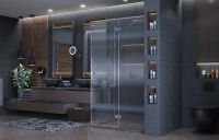 Душевой уголок Ambassador Diamond 120х80 12011107R профиль Хром стекло прозрачное — фото 6, Душевые уголки