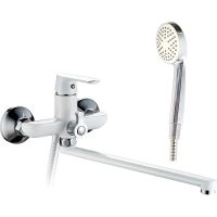 Смеситель для ванны Haiba HB22804 универсальный Белый — фото 1, Смеситель для ванны